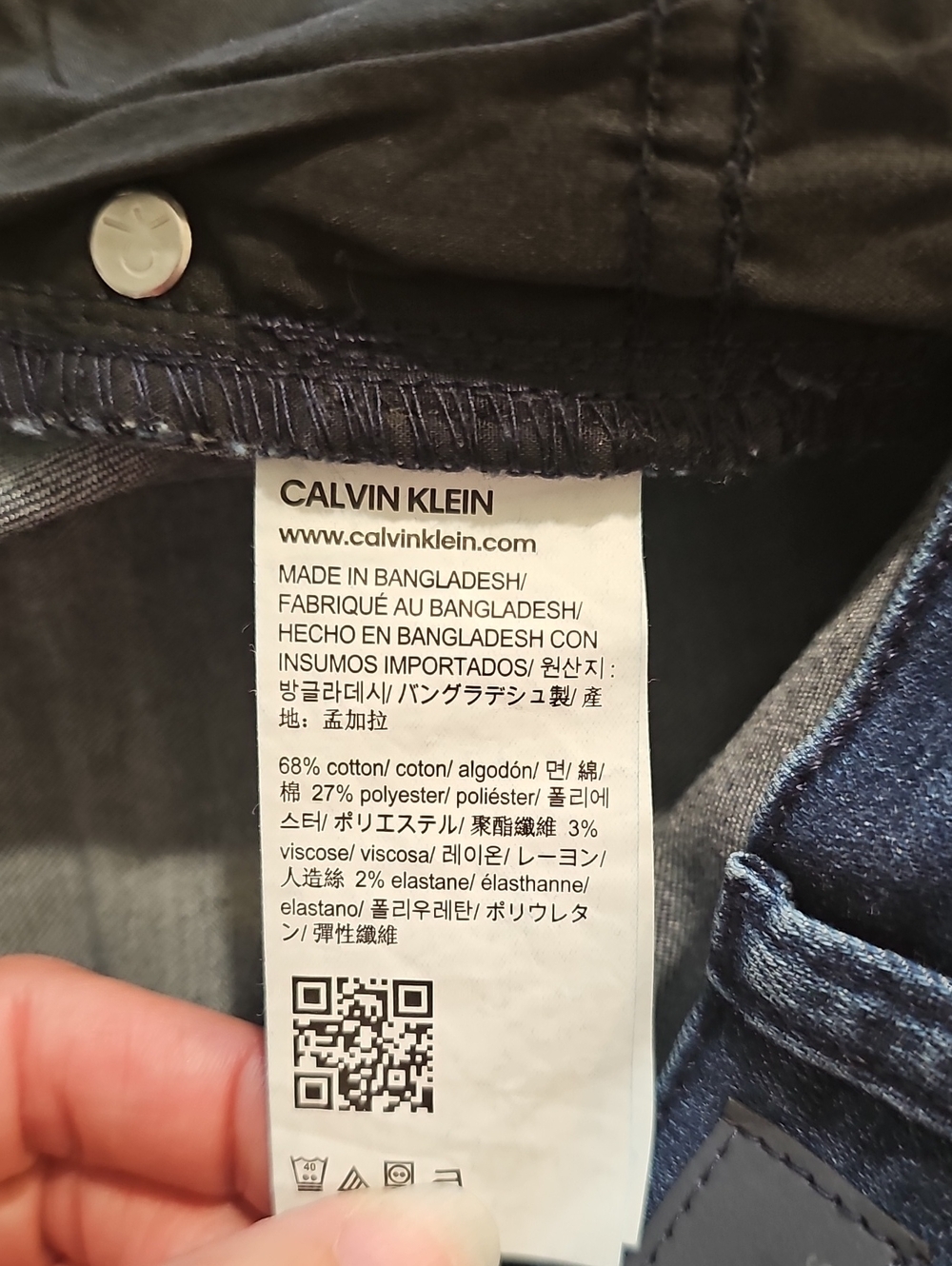 Calvin Klein Dark Indigo Slim Boyfriend Jeans - Picture 8 of 8